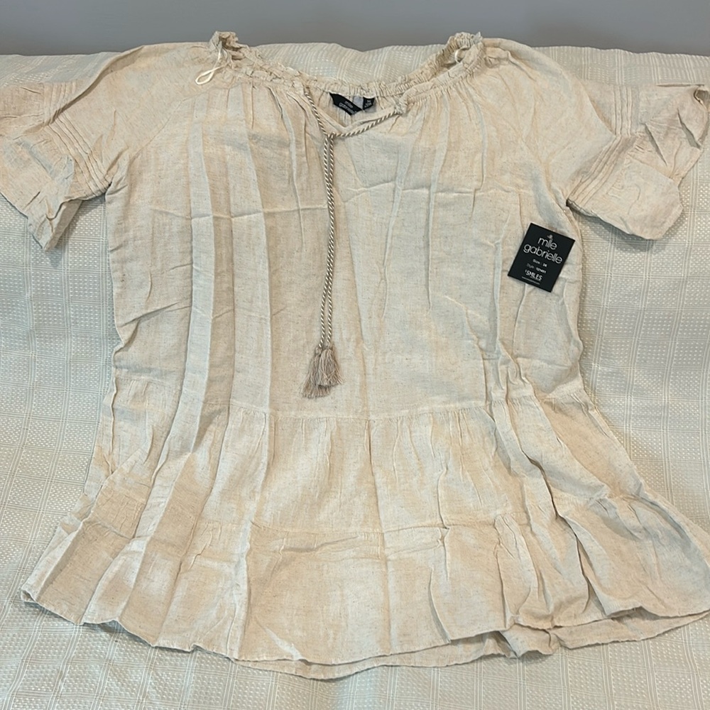 Mlle Gabrielle Off white dress, new with tags, summer/beach dress